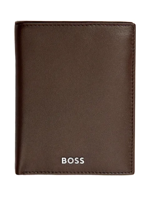 BOSS logo-lettering wallet Brown HLG403Y