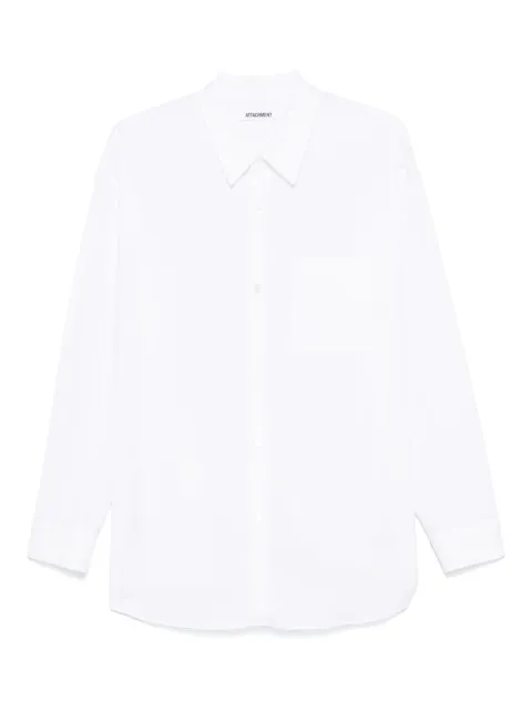 Attachment poplin shirt White AS51030900