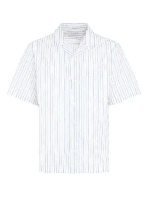 Alexander McQueen striped cotton shirt White 828641QNAA4