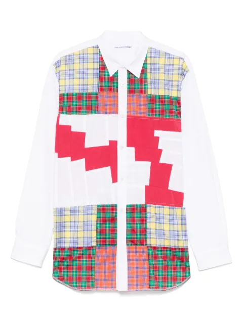 Comme Des Garçons Shirt patchwork shirt White FOB005S25