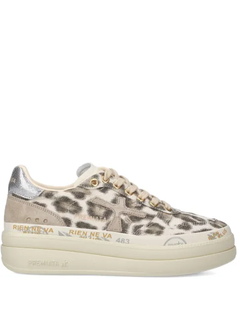 Premiata leopard-print sneakers Neutrals MICOL7444
