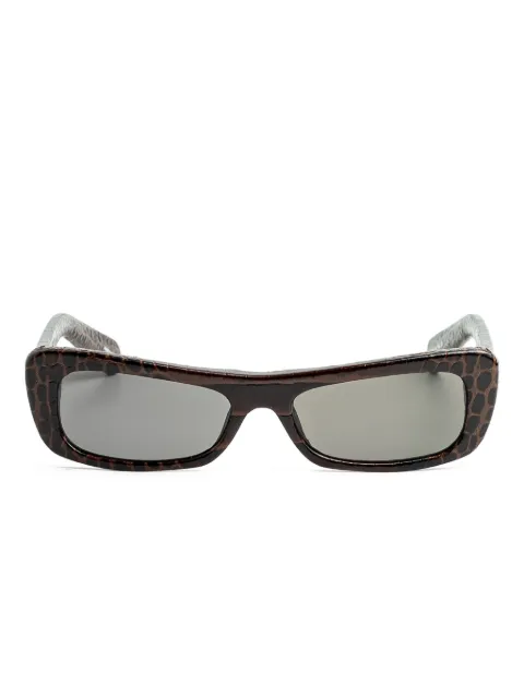 Jacquemus Capri croc-effect sunglasses Brown JAC55C12SUN
