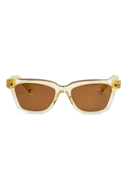 Jacquemus rectangle-frame sunglasses Yellow JAC109