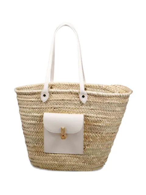 amato daniele Queen shoulder bag Neutrals QUEENBASKETLONGHANDLES