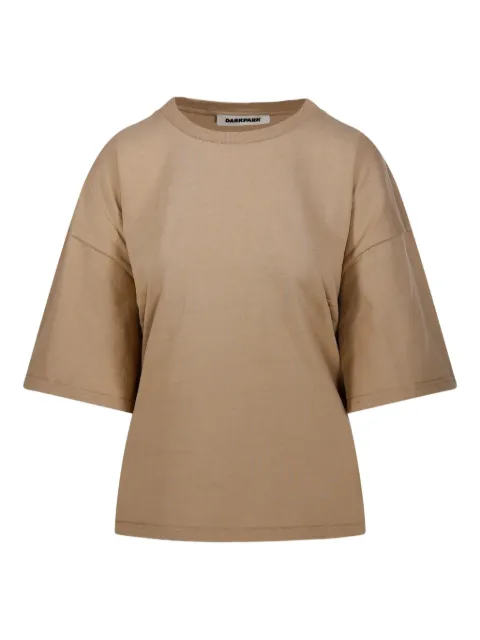 DARKPARK gathered-detail T-shirt Neutrals WJE07JSW07