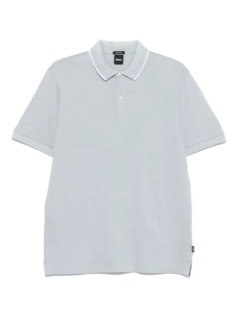 BOSS textured polo shirt Blue 50527650