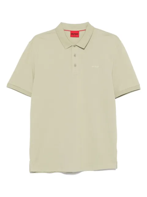 HUGO cotton piqué polo shirt Green 50466182