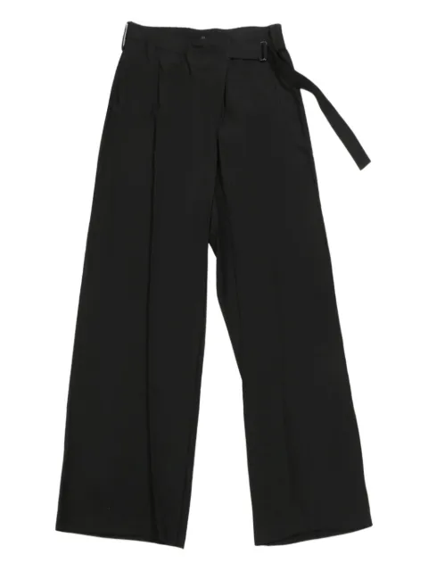 Yohji Yamamoto wrap-design trousers Black FPP64201