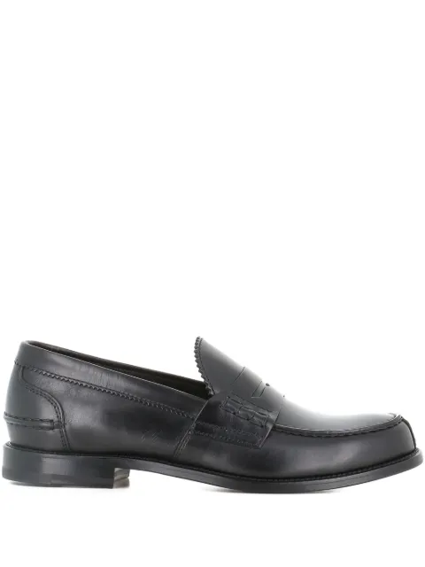 Tassinari leather penny loafers Black 4700