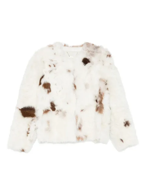 ZIMMERMANN Hypnotic Spot shearling jacket Neutrals 4937JF251