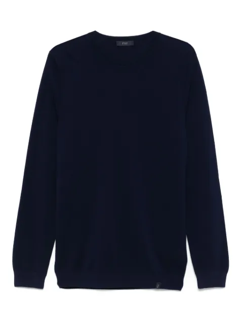 Fay textured top Blue NMMC1502350WYN