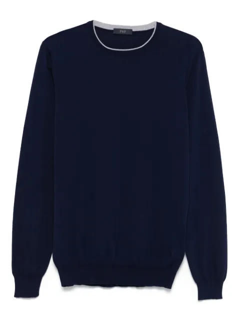 Fay fine-knit top Blue NMMC1501730VHY