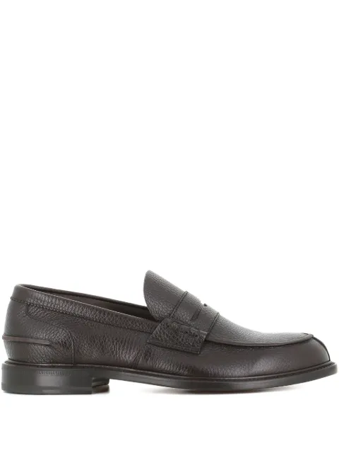 Tassinari textured leather loafers Brown 784