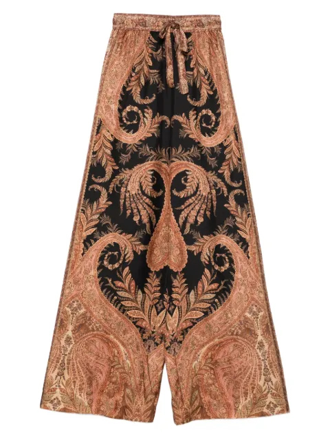 ZIMMERMANN paisley-print drawstring trousers Black 1111PF251