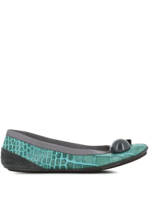 Dove Nuotano Gli Squali Becky ballerina shoes Green BECKY