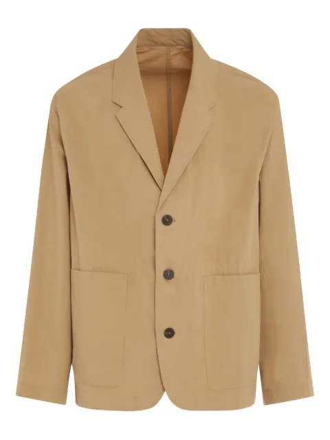 Studio Nicholson three-button patch-pocket jacket Neutrals 1312