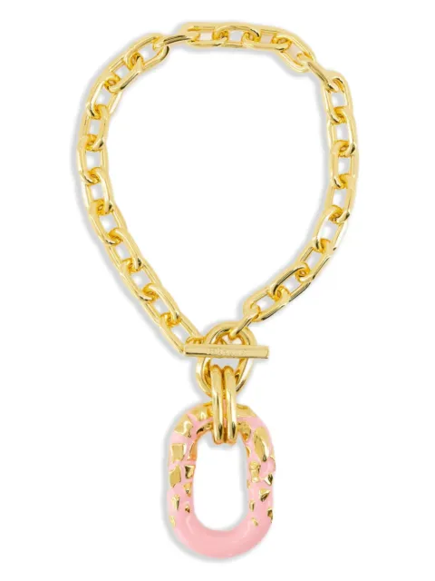 Rabanne statement-pendant necklace Gold 25EBB0379MET756M689