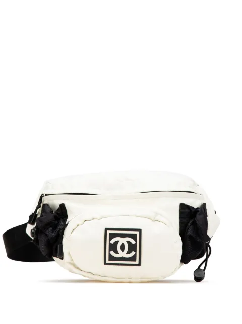 CHANEL Pre-Owned 2003-2004 CC Sports Line Nylon belt bag Black JK6PJGJJMAJSD4XZ