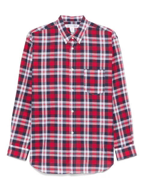 Comme Des Garçons Shirt plaid shirt Red FOB010