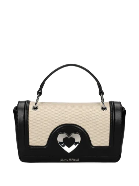 Love Moschino two-tone tote bag Black JC4280PP0M