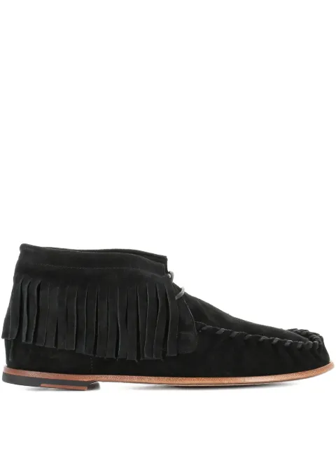 Alexander Hotto fringed suede ankle boots Black 65639