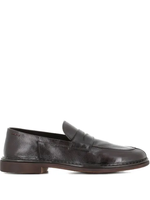 Alexander Hotto leather penny loafers Brown 67019