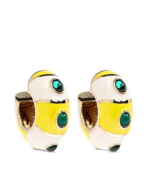 Jacquemus chunky hoop earrings Gold 251JW7555116