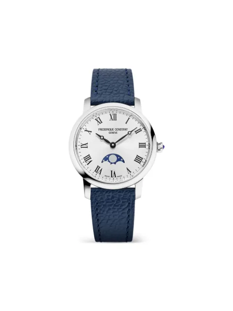 Frederique Constant Classics Slimline Moonphase 30mm Silver FC206RS1S6