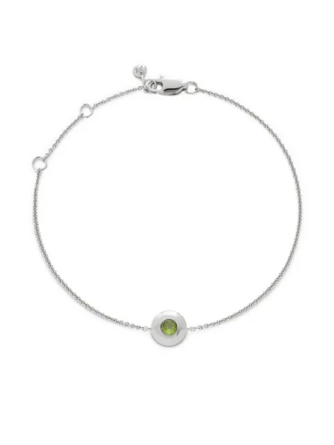 Monica Vinader August Peridot Birthstone bracelet Silver SSBLBSNLPDT