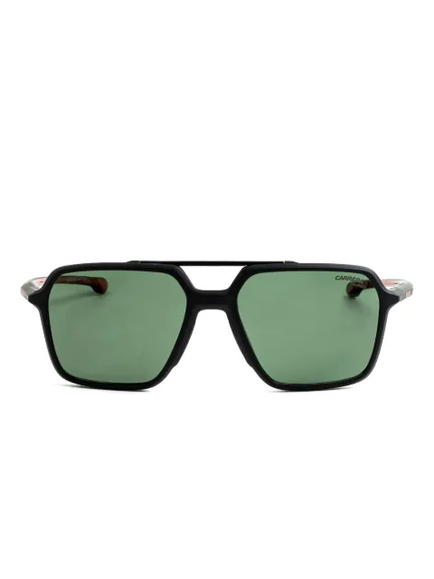Carrera double-bridge geometric-frame sunglasses Black CARDUC042S