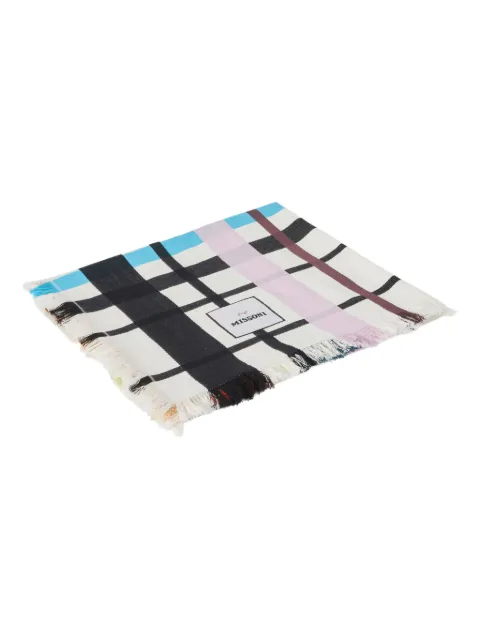 Missoni Home Scozzese plaid-patterned beach towel White 1E3SP99170