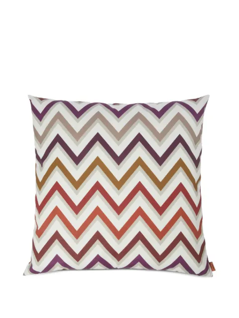 Missoni Home Watamu zigzag-patterned cushion White 1E4CU00729