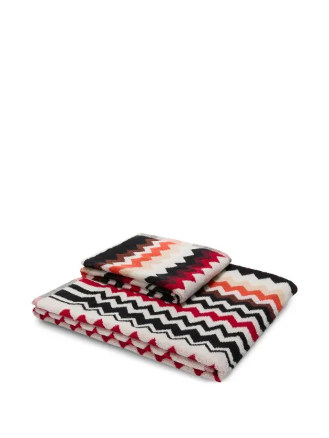 Missoni Home Best chevron-patterned bath towel set White 1E3SP99168