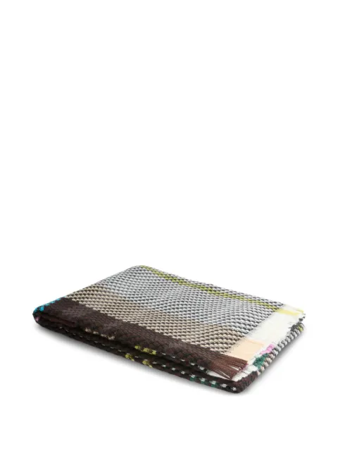 Missoni Home checked-pattern woven throw Black 1E3PL99104