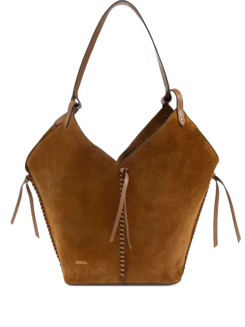 ISABEL MARANT Tampa suede shoulder bag Brown PM0066FAC2C13M
