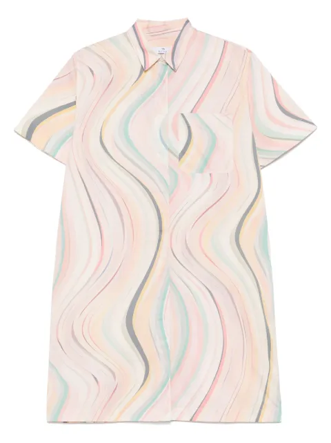 PS Paul Smith swirl-patterned mini dress Neutrals W2R649DP31281