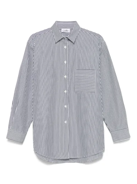 LIDO striped shirt Black OVERSIZEDSHIRT