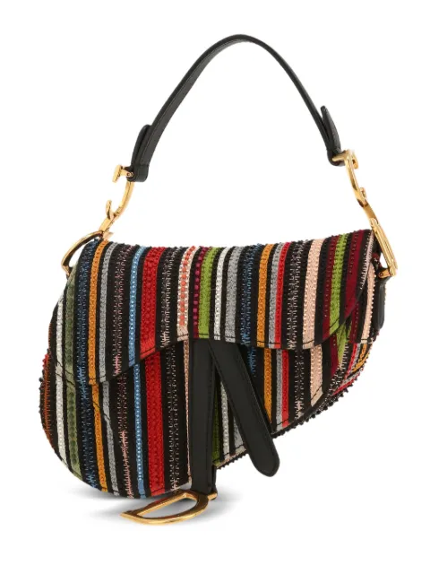 Christian Dior Pre-Owned Saddle shoulder bag Black 416258