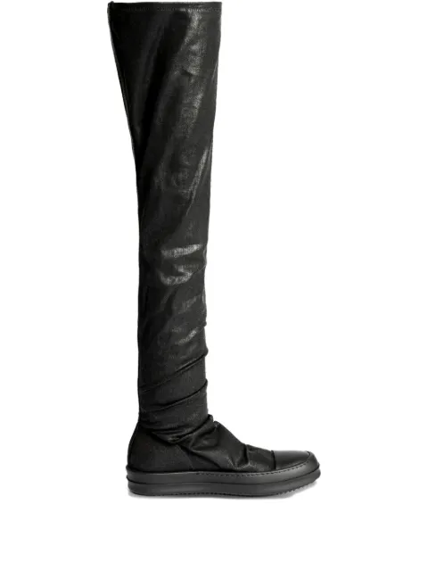Rick Owens DRKSHDW Stocking over-the-knee boots Black DS01E3812SCF09ALL