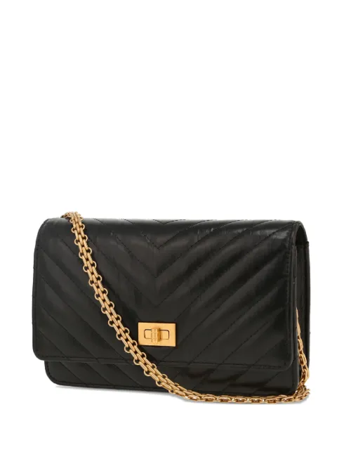 CHANEL Pre-Owned chevron-quilted shoulder bag Black 417088
