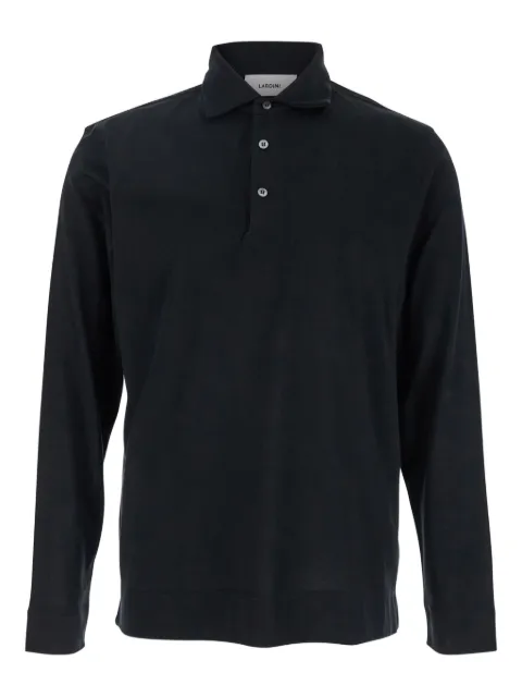 Lardini cotton-silk polo shirt Black ESLPML56ES64051