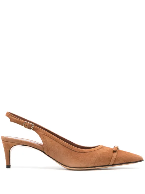 ERALDO pointed-toe suede pumps Brown AG1631