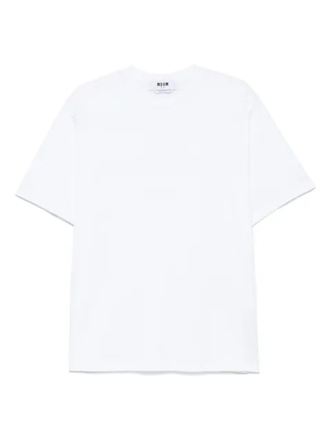 MSGM logo-print T-shirt White 3842MDM107257002