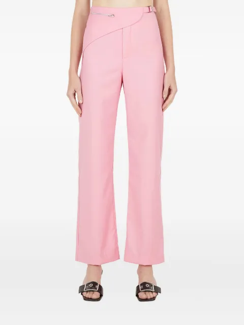 Wynn Hamlyn saddle-wrap trousers Pink PF22TR66402