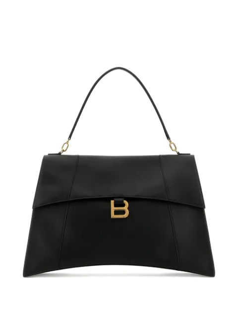 Balenciaga Hourglass structured leather handbag Black 8107322ABF9
