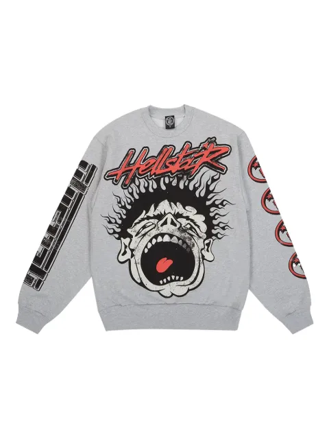 HELLSTAR Records sweatshirt Grey HSR026