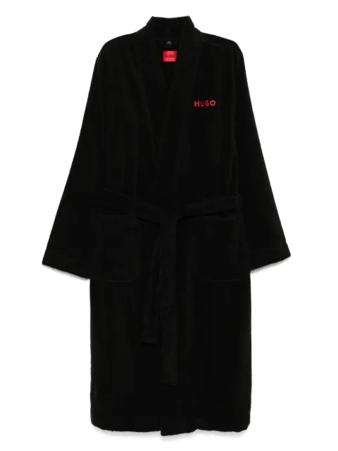 HUGO cotton bath robe Black 50503028