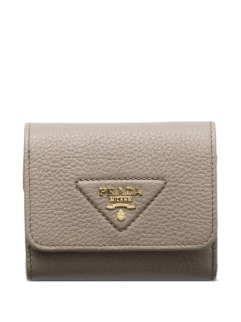 Prada small triangle-logo wallet Grey 1MH0432BBE