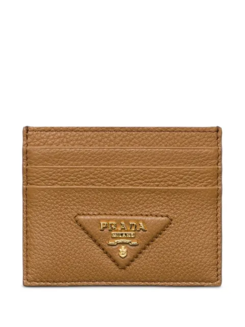 Prada textured leather cardholder Brown 1MC0252BBE