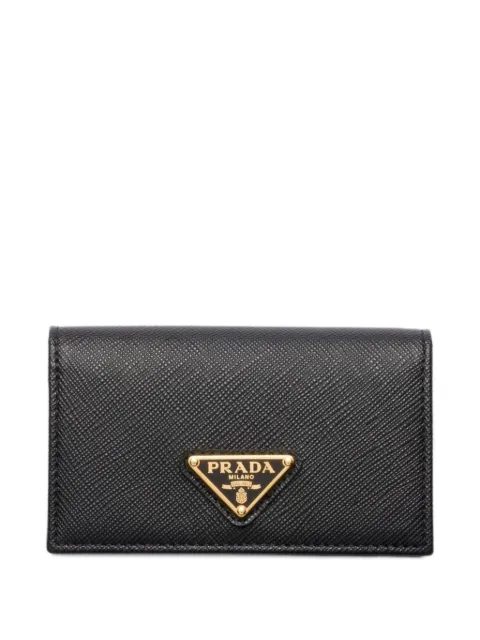 Prada Saffiano leather card holder Black 1MC122QHH